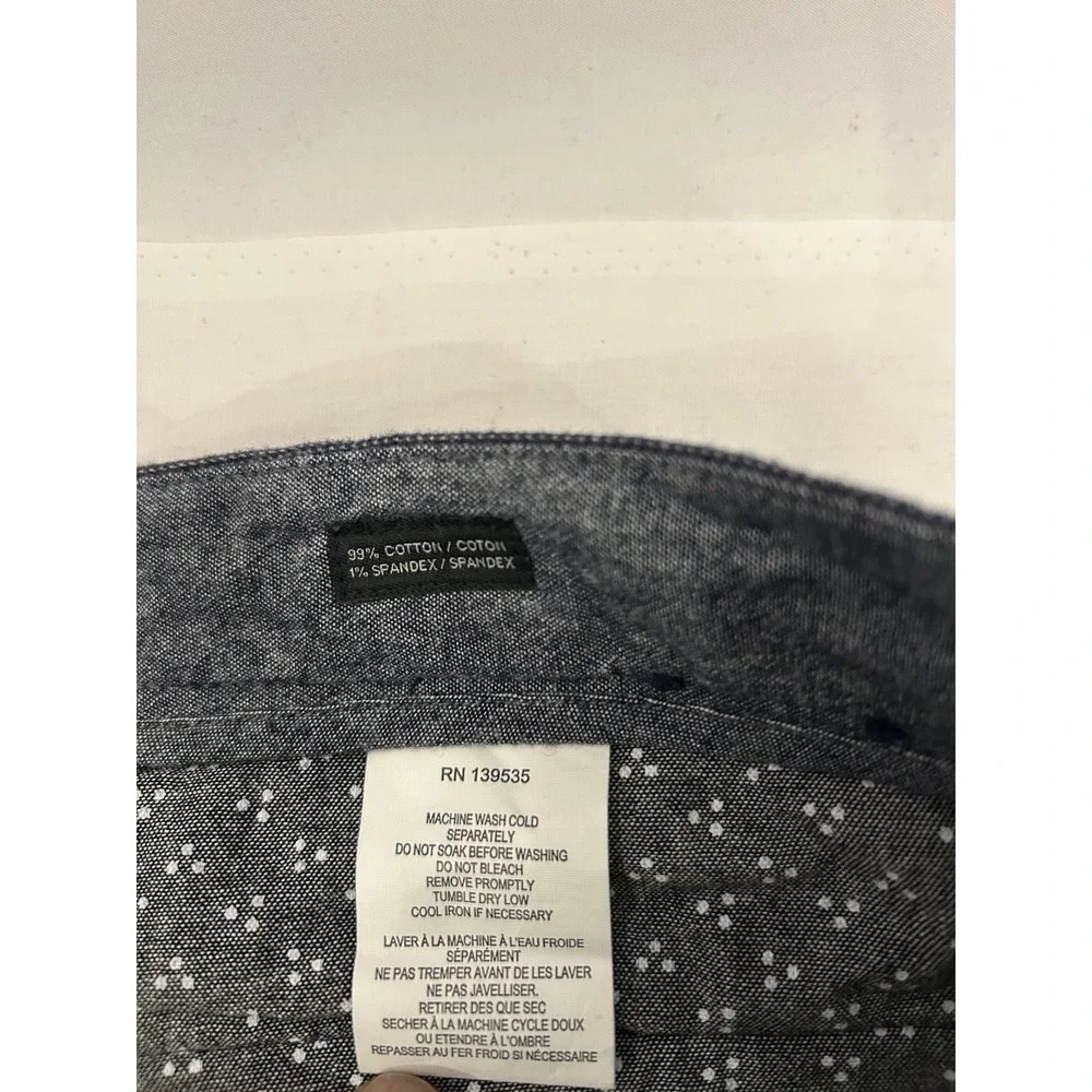 Grayers Chino Men's Cotton Blend Straight Leg Gray Tweed Flat Front Pants Sz 38